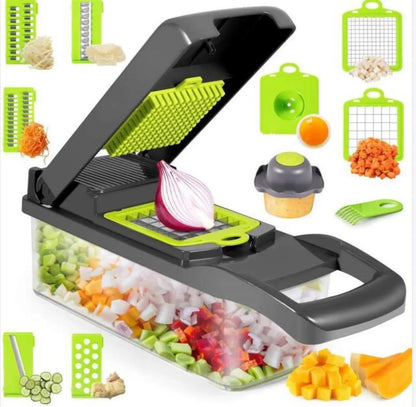 12 In 1 Manual Vegetable Chopper Kitchen Gadgets Food Chopper Onion Cutter Vegetable Slicer DeriveMALL