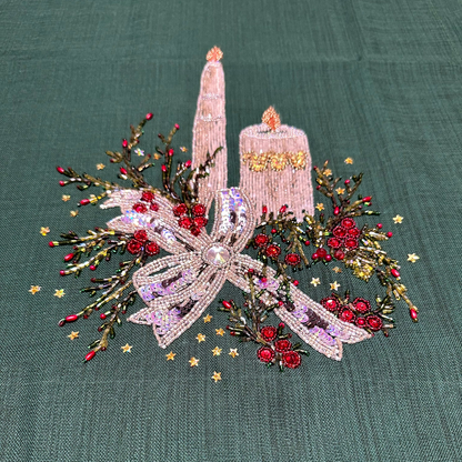 Festive Sparkle Runner – Handcrafted Holiday Table Runner