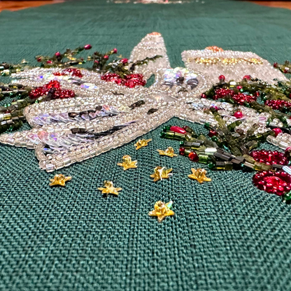 Festive Sparkle Runner – Handcrafted Holiday Table Runner