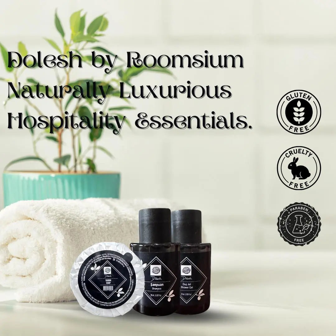 Dolesh Hospitality Kit by Roomsium - 150 Pieces | Premium Hotel, Spa, and Rental Amenities Roomsium