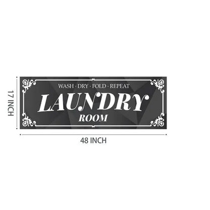 Durable Laundry Room Rug Runner - Light Grey, Non-Slip, Waterproof & Washable | DeriveMALL DeriveMALL