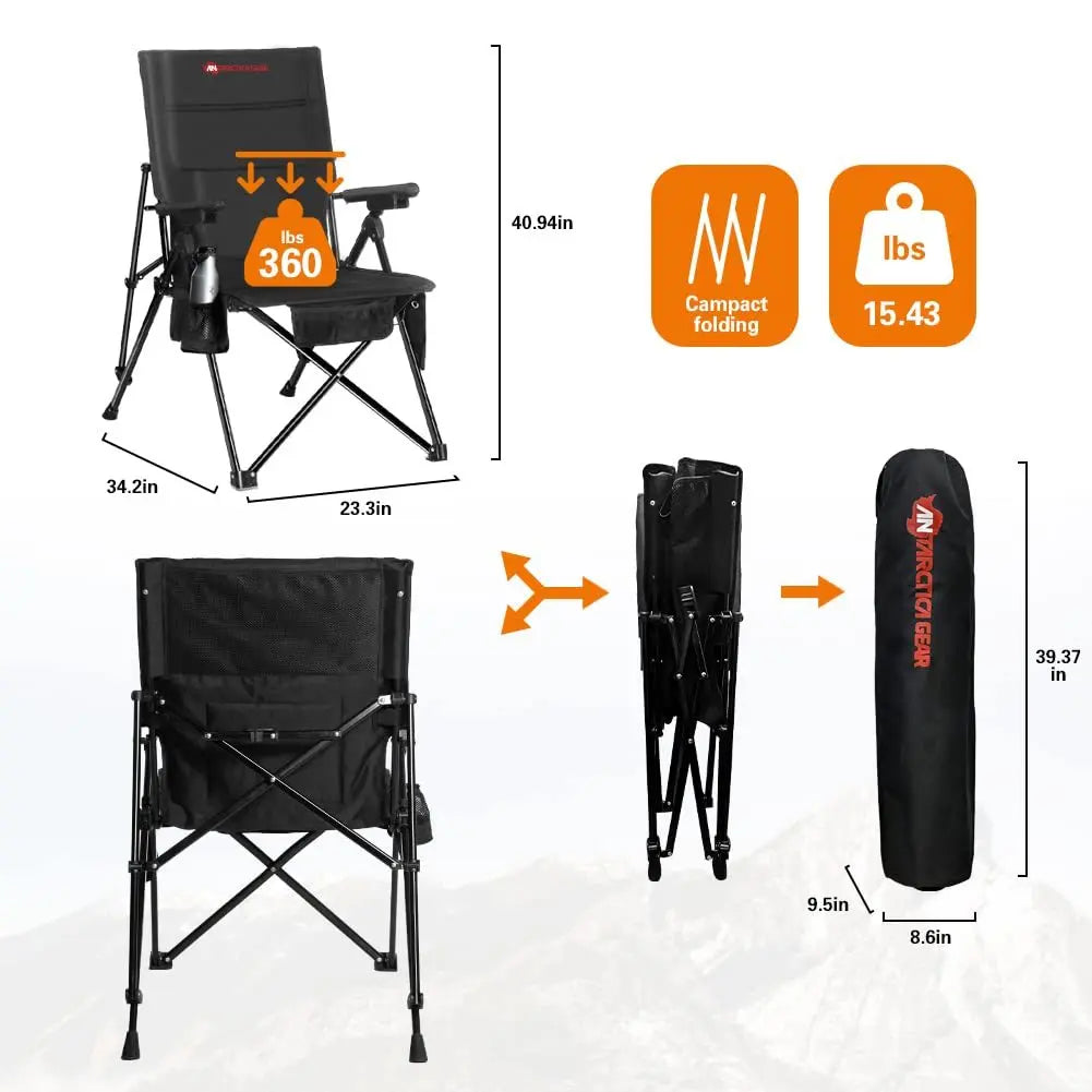 Heated Camping Chair with 12V Battery Pack | Portable and Comfortable BASEUS