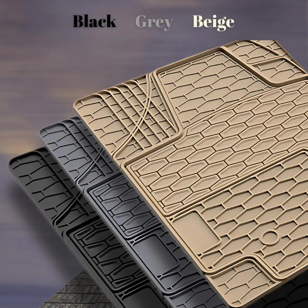 Image Symrna Universal Auto Car Mats 100% Natural Rubber DeriveMALL