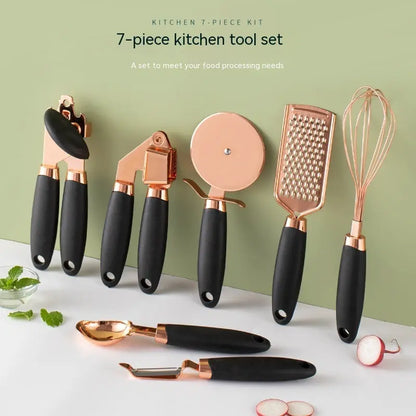 Kitchen Household Peeler Gadget Copper Plating Set DeriveMALL