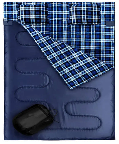 Outdoor Camping Camping Flannel Sleeping Bag Thickened DeriveMALL