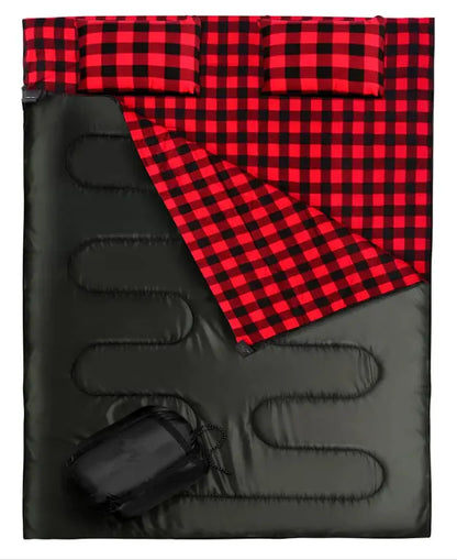 Outdoor Camping Camping Flannel Sleeping Bag Thickened DeriveMALL