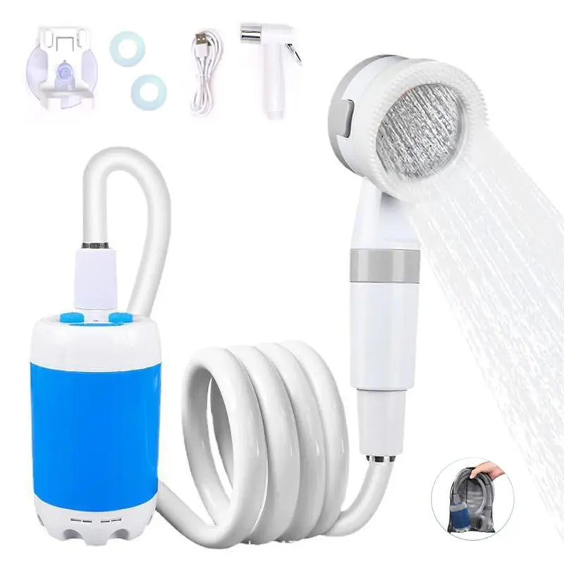 Outdoor Camping Shower Portable Electric Shower Gadgets Waterproof 5000mAh Rechargeable Battery Powered For Hiking Traveling BASEUS