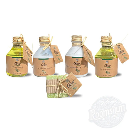 Toiletries: Roomsium Olive Box Amenities Set - DeriveMALL