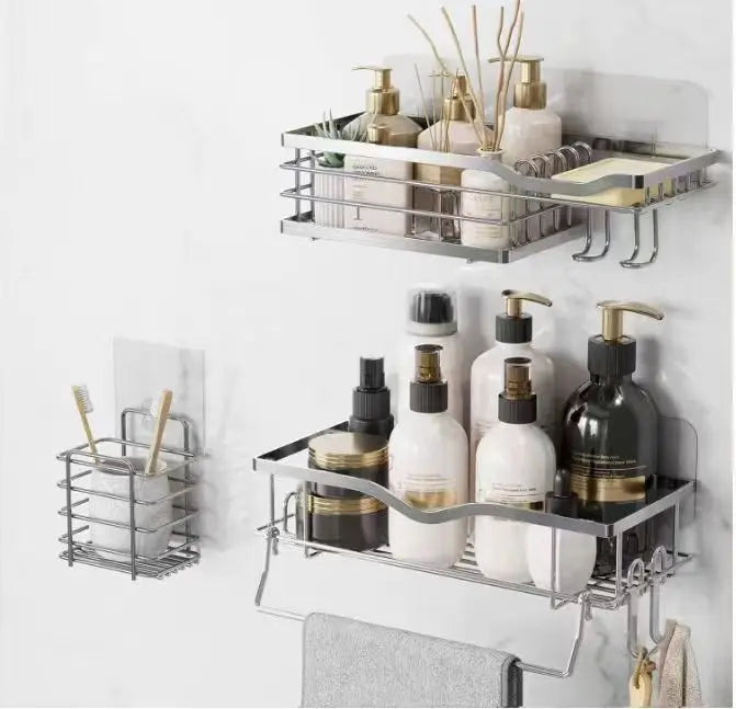 Shower Caddy - Rustproof SUS304 Stainless Steel Shower Shelf & Organizer DeriveMALL