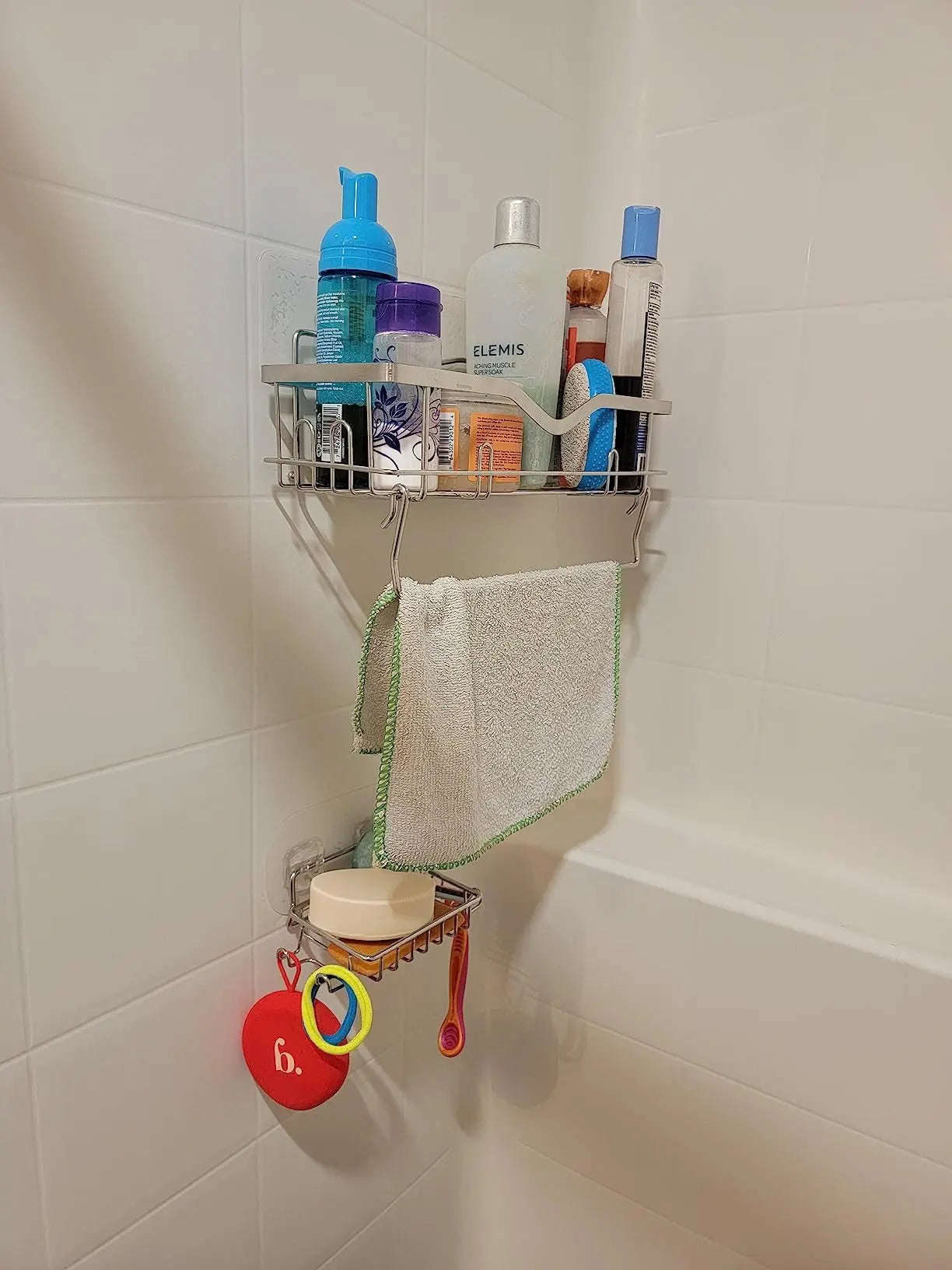 Shower Caddy - Rustproof SUS304 Stainless Steel Shower Shelf & Organizer DeriveMALL