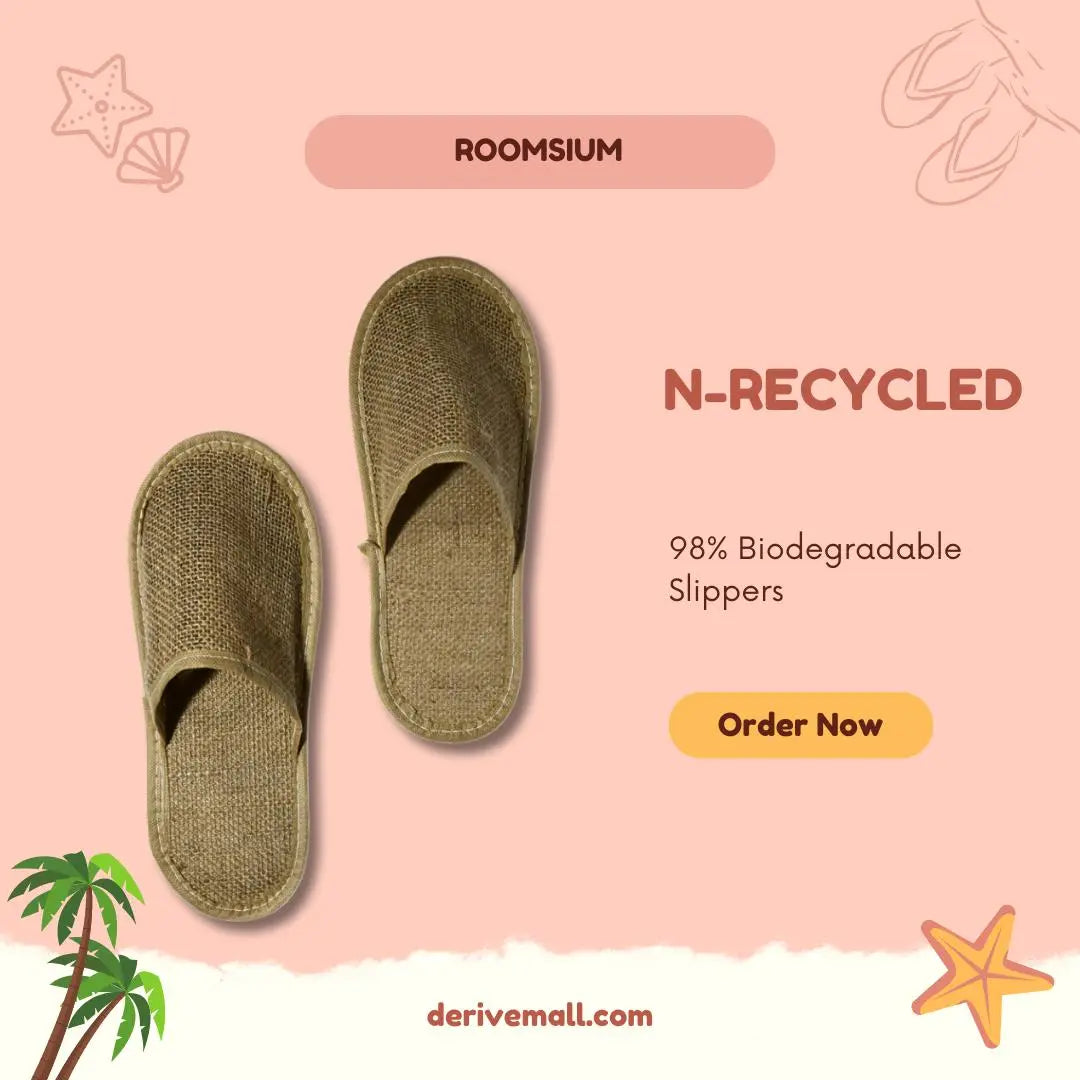 Slippers: Roomsium N-Recycled Indoor Slippers (10 Pairs) Roomsium