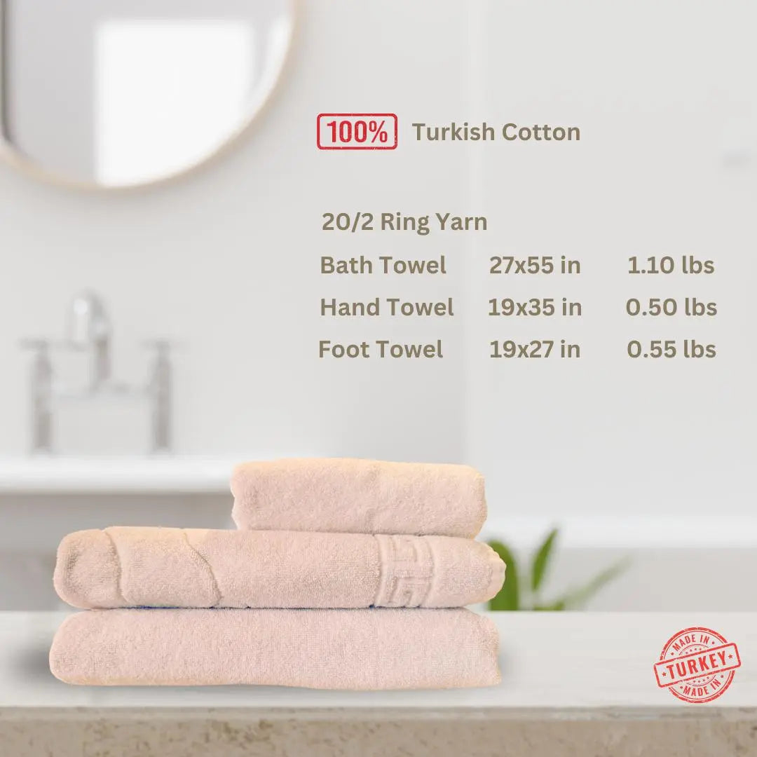 Towel Set %100 Cotton Turkish Towel Roomsium