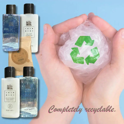 Travel Size Toiletries: Roomsium N-Recycled Box Amenities Set - DeriveMALL